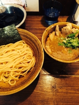 「ベジポタ煮干しじめ 肉増しつけ麺 1000円」@ベジポタつけ麺 えん寺の写真