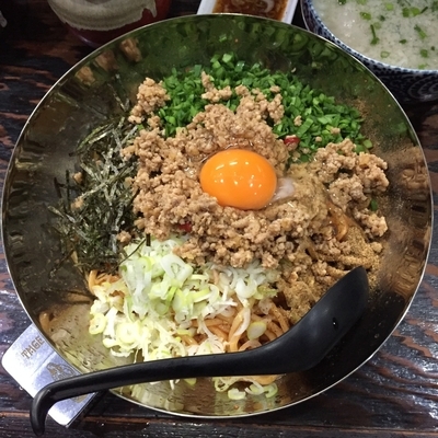 「冷たい台北混ぜそば 大盛」@豚骨醤油 蕾の写真