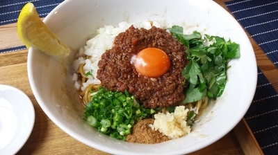 「混ぜそば」@中華蕎麦 はざまの写真