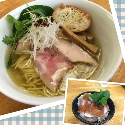 「味玉塩Soba レアチャーシュー丼」@NOT FOUNDの写真