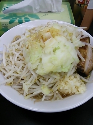 「ぎ郎野菜ニンニク(イベント価格で680円らしい・・・)」@らーめん ぎょうてん屋 町田店の写真