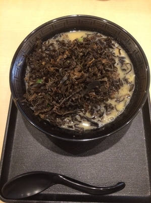 「キクラゲそば（こってり）」@鶏そば壽の写真