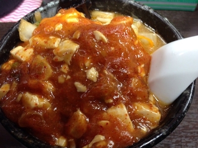 「味噌麻婆麺 ハーフ」@元祖旨辛系タンメン 荒木屋の写真