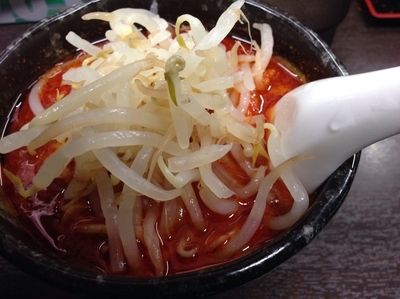 「大辛肉味噌麺 ハーフ」@元祖旨辛系タンメン 荒木屋の写真