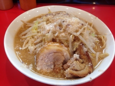 「ラーメン（ニンニク、アブラ）」@用心棒Ⅱ階の写真