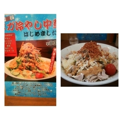 「メガ冷やし中華そば」@メガガンジャの写真