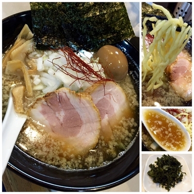 「【気まぐれ限定】背脂イカ煮干しらーめん￥830」@麺屋 扇 SENの写真