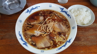 「チャーシューメン ￥750＋半ライス ￥150」@ラーメン ワンちゃん 木更津本店の写真