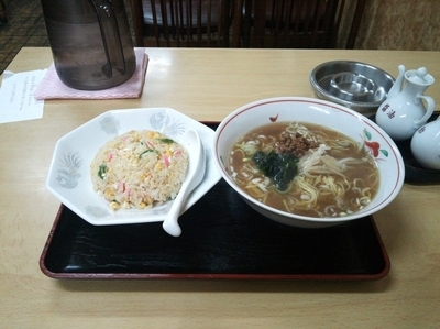 「Aランチ （ラーメン＋チャーハン）」@水仙園の写真