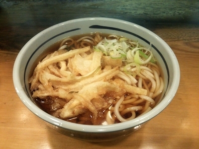 「じゃがいもかき揚げ うどん」@吉そば 赤坂店の写真