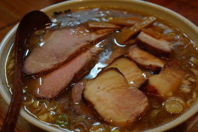 「ミックス肉麺＋大盛り」@麺 髙はしの写真