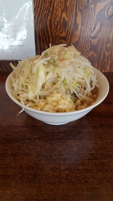 「普通盛り(麺硬め、全マシ)」@麺屋 鳳の写真