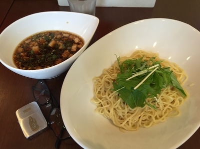 「森羅万象 柿酢つけ麺」@Due Italian シオサイトの写真