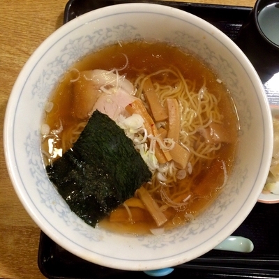 「Bセット（ラーメン、半チャーハン、サラダ）850円」@おがさやの写真
