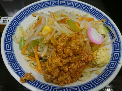 「冷やし汁なし坦タンメン」@東京タンメン トナリ 東京ラーメンストリート店の写真