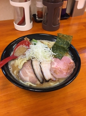 「豚骨鶏魚介らぁめん 大盛 チャーシュー増 1000円」@麺処 有彩の写真