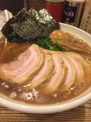 「特製平子煮干そば大盛【¥1050】」@新橋 纏の写真