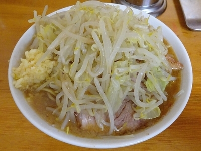 「ラーメン（750円）ニンニクヤサイ」@ラーメン もみじ屋の写真