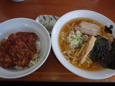 「ミニソースカツ丼セット(1,050円)」@大笑家の写真