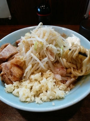 「まぜそば（全マシ）850円」@麺屋 鳳の写真