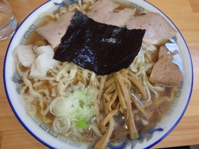 「中華そば大盛 (850円)油ぽく」@ケンちゃんラーメン 秋田店の写真