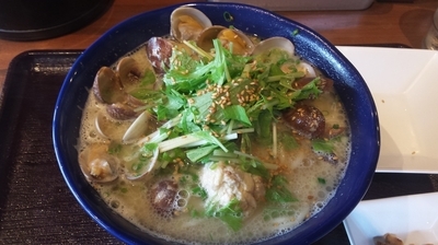 「塩あさりそば、あさり増し」@九十九里 麺ドラゴンの写真