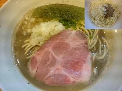 「【限定】煮干そば 極～kiwami～￥800＋ニボ玉￥150」@麺屋 烈の写真