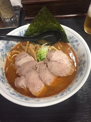 「辛中華そば」@東池袋大勝軒 節の一分の写真