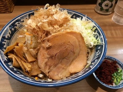 「海老辛子汁なし中華そば」@中華そば・つけそば 浜屋 我孫子店の写真