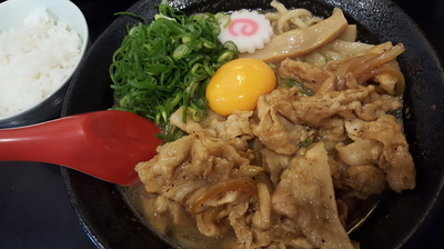 「肉玉そば＋サービスライス」@肉玉蕎麦 おとど 北松戸総本山の写真