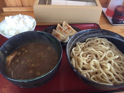 「カレーつけ麺 ランチセット」@中華そばつけ麺 魚介の達人 久兵衛 取手店の写真