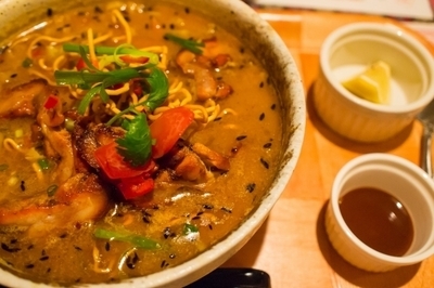 「トムヤムヌードルラーメン・ネパールラーメンテュックパ」@ヒマラヤン・ダイニングの写真