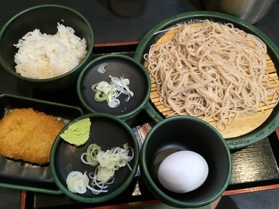 「朝定食・Cセット＋コロッケ（￥360＋無料クーポン）」@ゆで太郎 保土ヶ谷区役所前店の写真