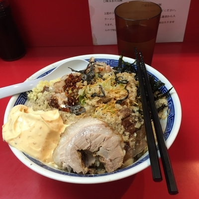 「冷やし混ぜそば塩 大盛＋ほぐし豚」@ジャンプの写真