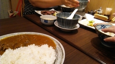 「牛たんごろごろカレー ランチセット 1080円」@たんや十兵衛 シャポー市川店の写真