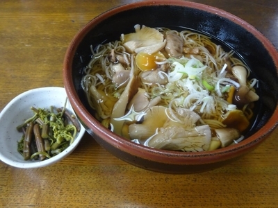 「きのこそば」@富士尾山荘の写真