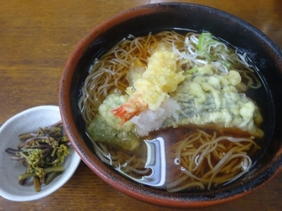 「天ぷらそば」@富士尾山荘の写真