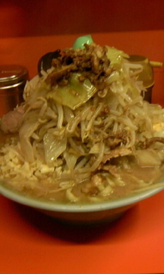 「富士丸ラーメン（野菜・ニンニク）」@ラーメン富士丸 神谷本店の写真