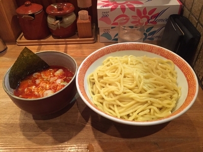 「つけめん（あつもり、大盛４４０ｇ）＋辛味ＭＡＸ　７６０円」@つけ麺屋 やすべえ 池袋店の写真