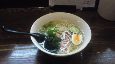 「期間限定　冷やしいりこそば」@中華そば いぶきの写真