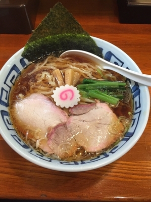 「中華そば大盛り」@手打ち中華そば 竹の助の写真