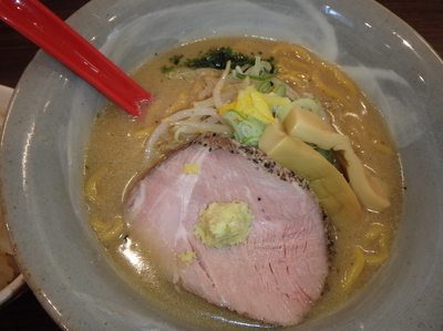 「味噌ラーメン(700円)、ライス(100円)」@味噌専門 麺屋大河の写真