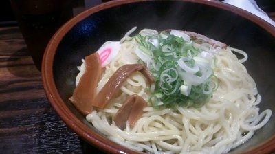 「塩あぶらそば特盛」@油そば専門店 ぶらぶら 横浜本店の写真