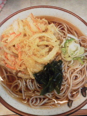 「かき揚げそば（温）\350」@キクマの写真