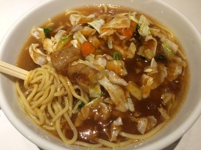 「肉スタミナHOT（750円）」@麺屋〜橙〜 DAIDAIの写真