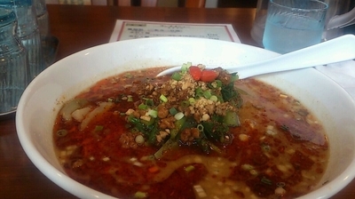 「赤担々麺  辛さ普通」@四川麻辣火鍋 天府の写真