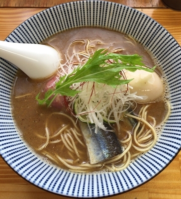 「期間限定 さんまそば 850円」@中華そば よしかわの写真