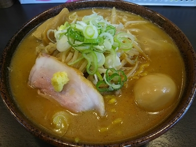 「炙り味噌らーめん　（麺大盛り）　＋味付玉子：サービス券」@麺匠 真武咲弥 松本店の写真
