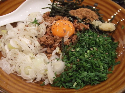 「【限定】凸的台湾混蕎麦　８００円」@麺や でこの写真