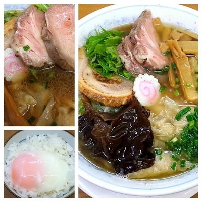 「【長月の一杯】豚スープのワンタン麺Sほか 1,500円」@MENYA 食い味の道有楽の写真